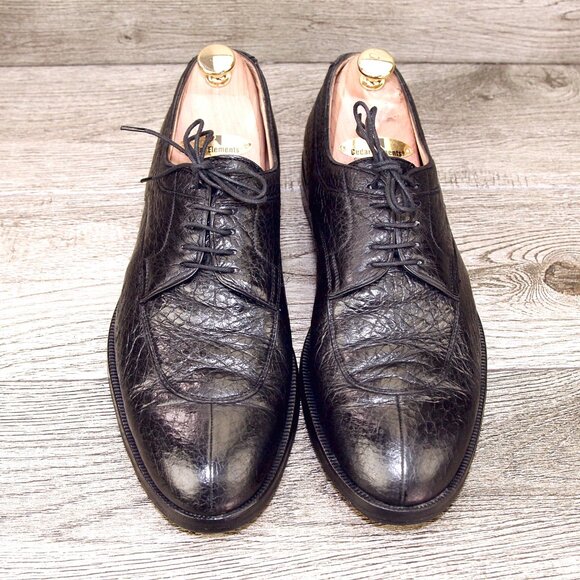 $895 GRAVATI Wilkes Bashford 9 M Genuine PECCARY Black 12626 * add $15 new Trees - Picture 2 of 16